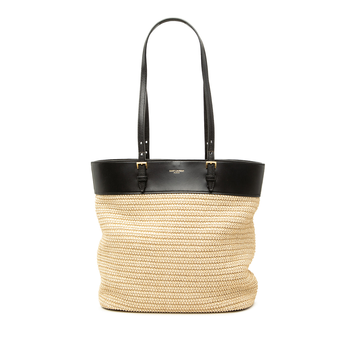 Boucle Raffia Shopper Tote - Image 1