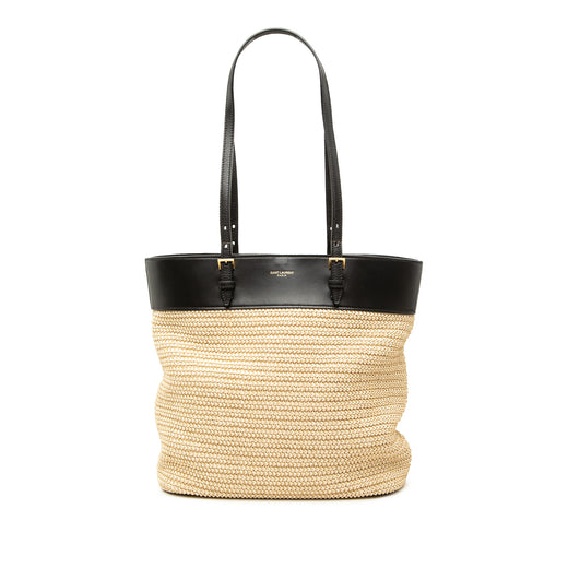 Boucle Raffia Shopper Tote - Image 1