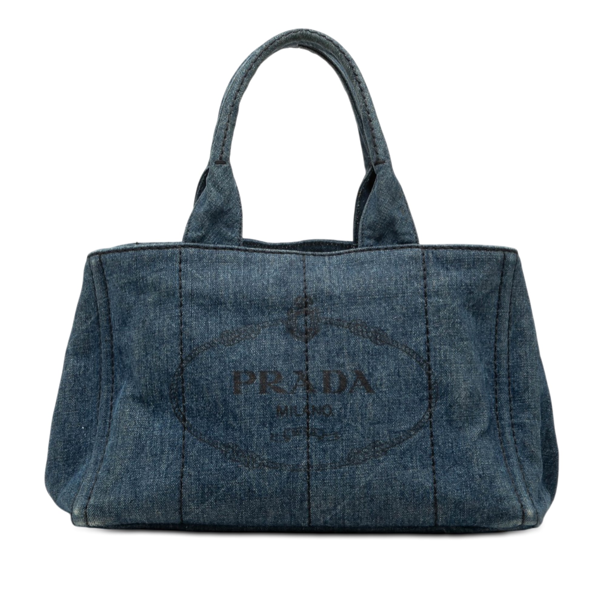 Denim Canapa Logo Satchel - Image 1