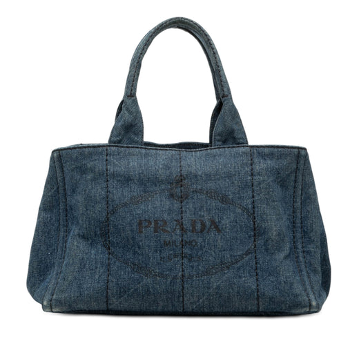 Denim Canapa Logo Satchel - Image 1