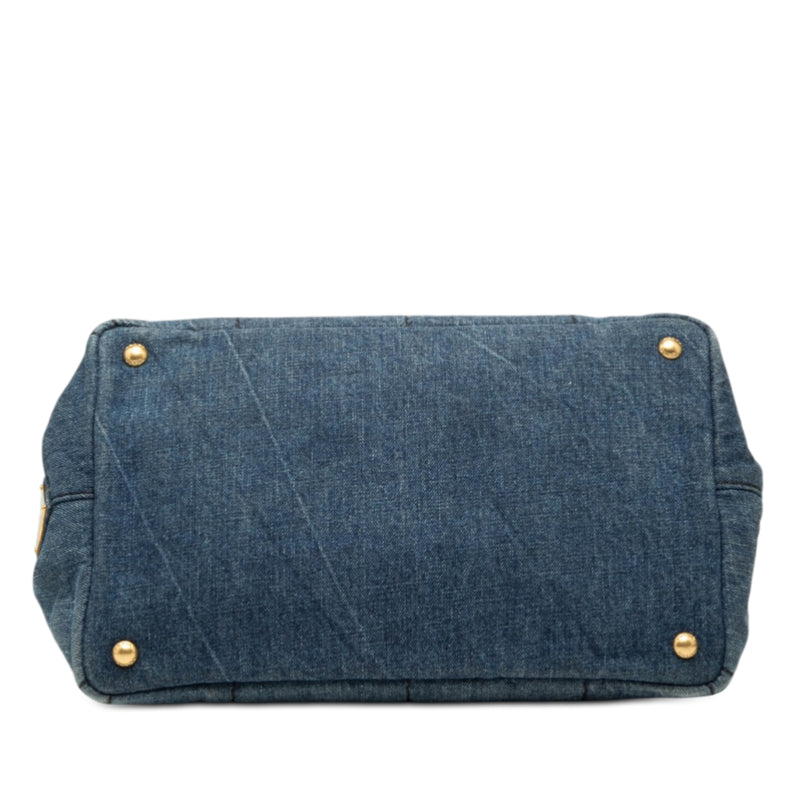 Denim Canapa Logo Satchel - Image 3