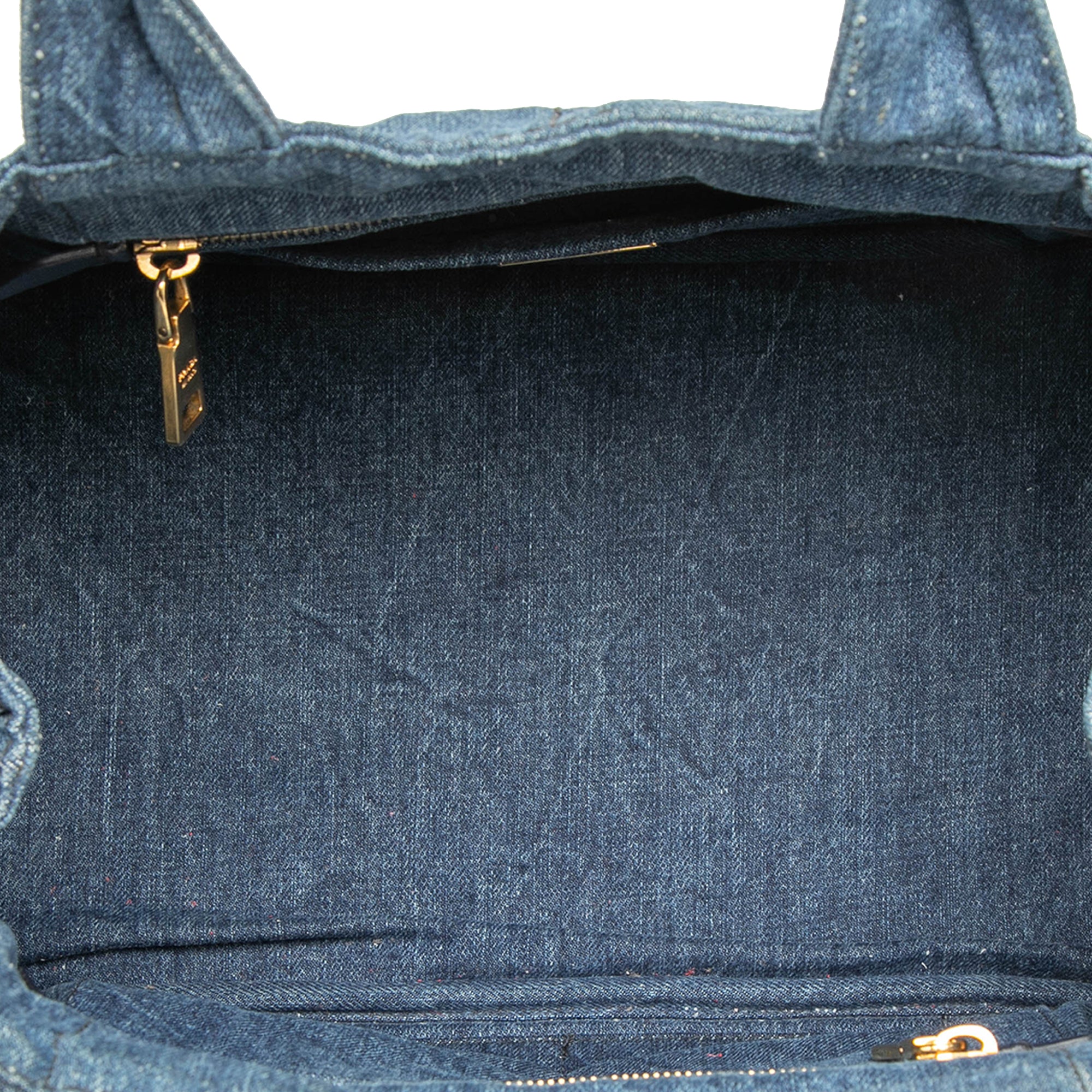 Denim Canapa Logo Satchel - Image 4