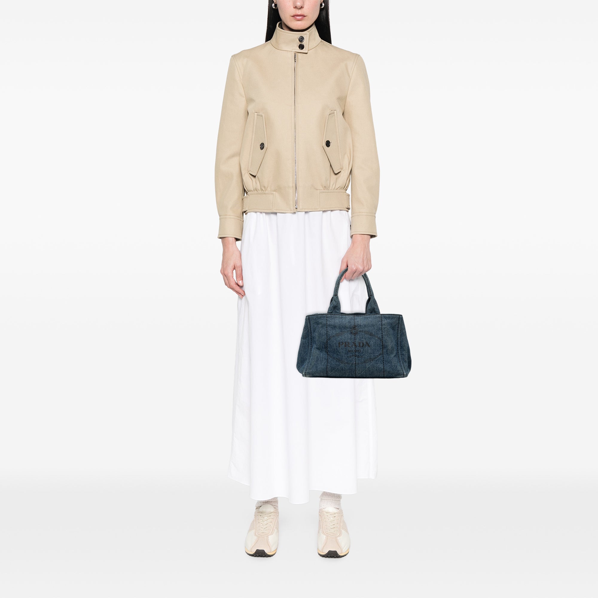 Denim Canapa Logo Satchel - Image 6