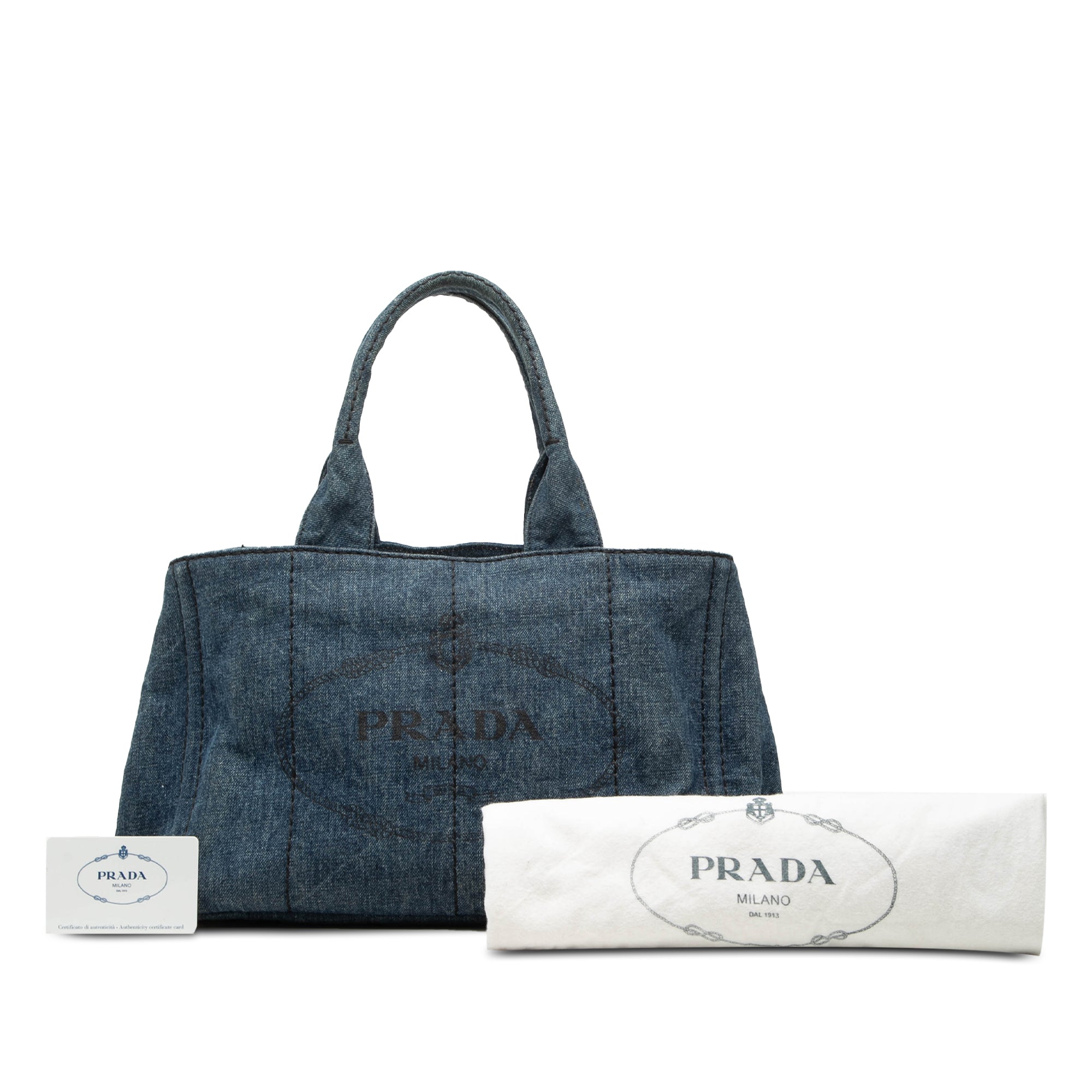 Denim Canapa Logo Satchel - Image 7
