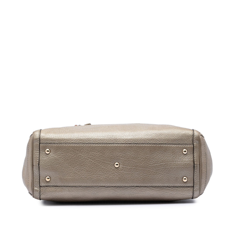 Metallic Calfskin Bella Tote - Image 3