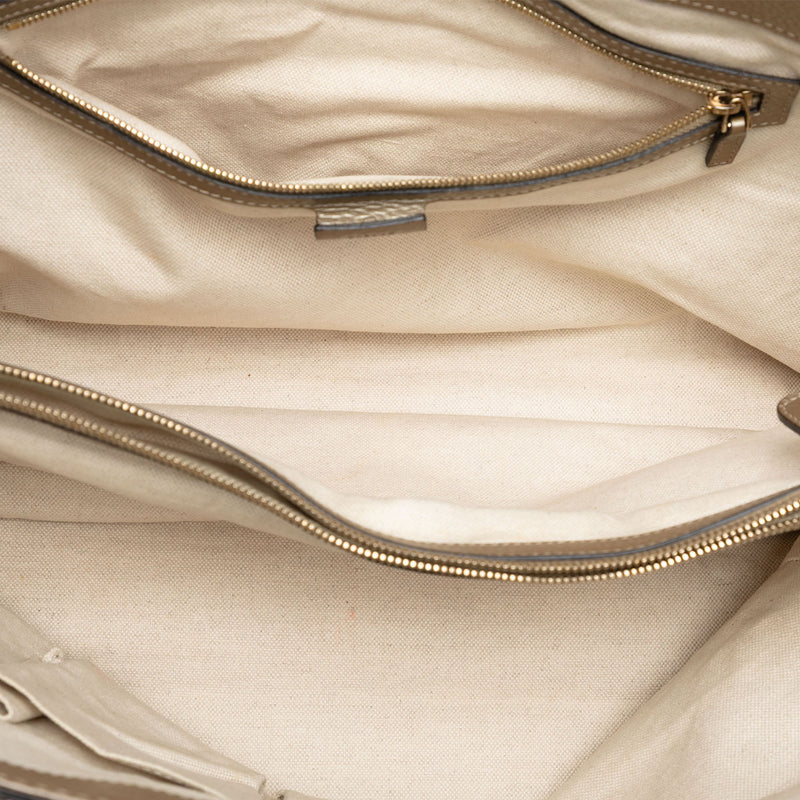 Metallic Calfskin Bella Tote - Image 4