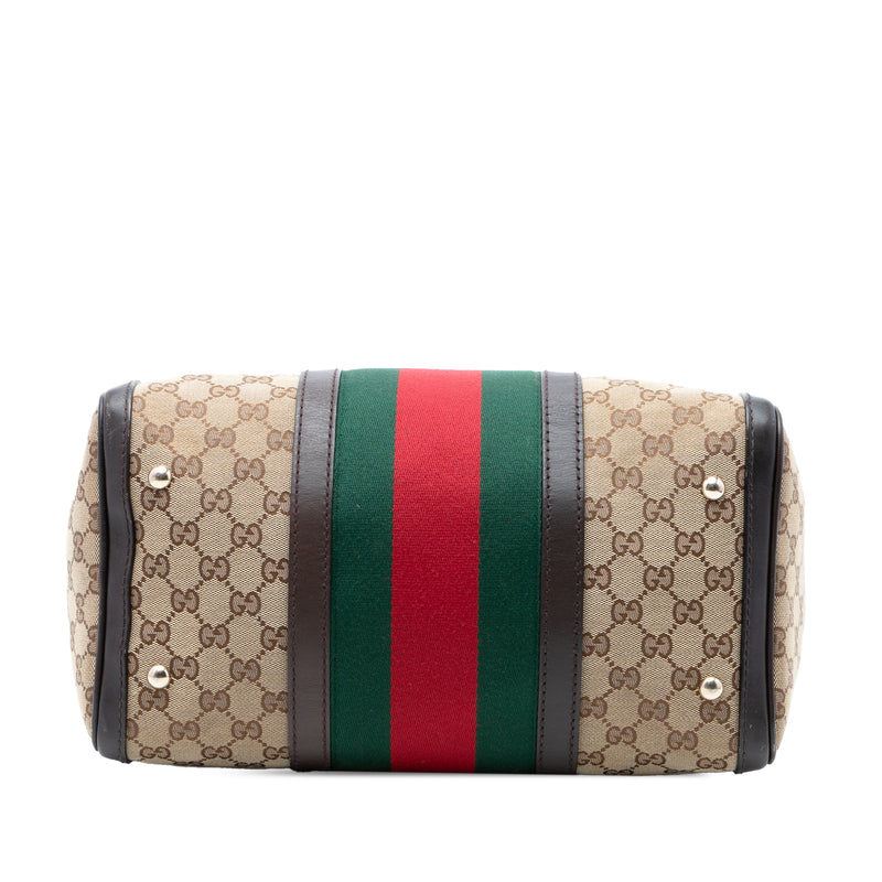 Medium GG Canvas Web Joy Boston Bag - Image 3