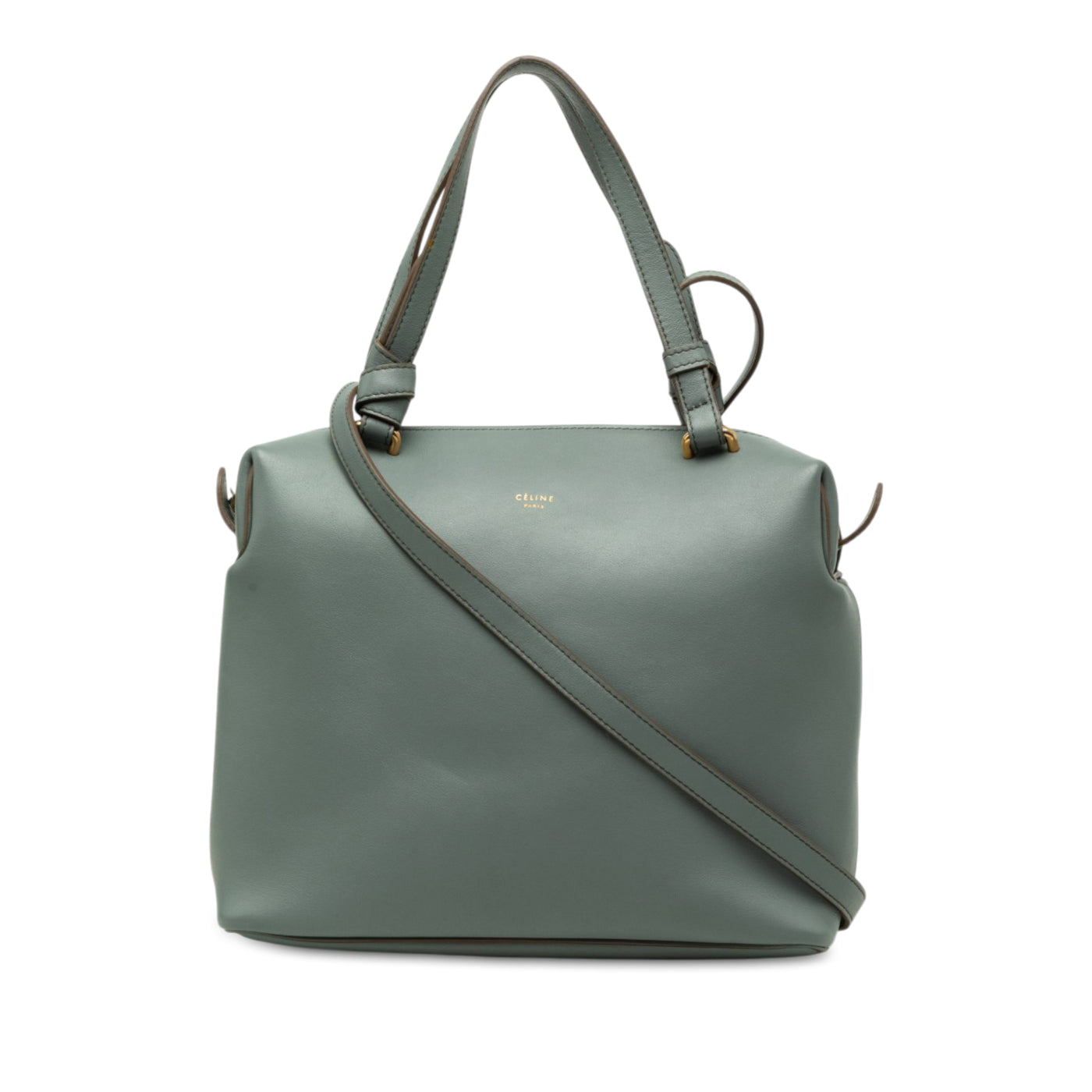 Small Leather Soft Cube Bag - Image 1