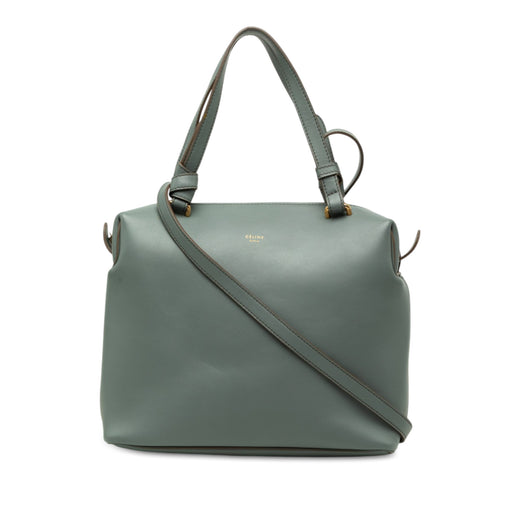 Small Leather Soft Cube Bag - Image 1