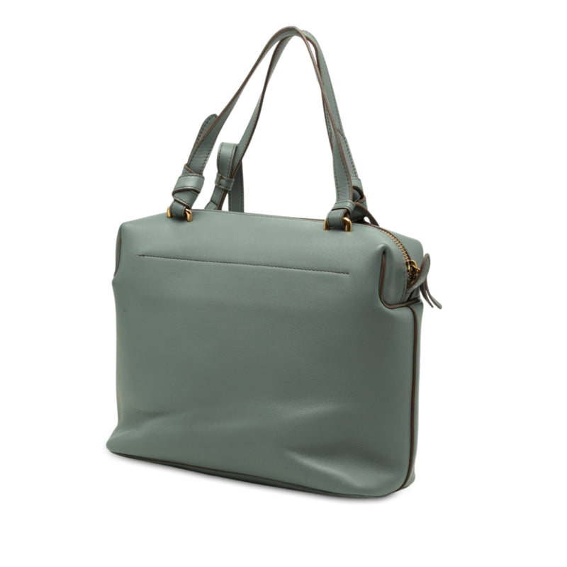 Small Leather Soft Cube Bag - Image 2