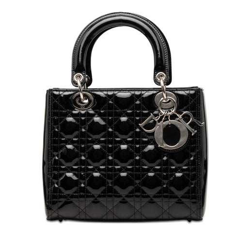 Medium Patent Cannage Lady Dior - Image 1