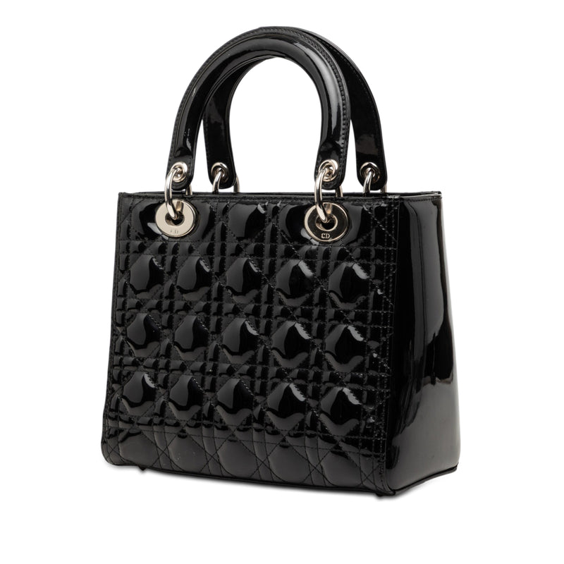 Medium Patent Cannage Lady Dior - Image 2