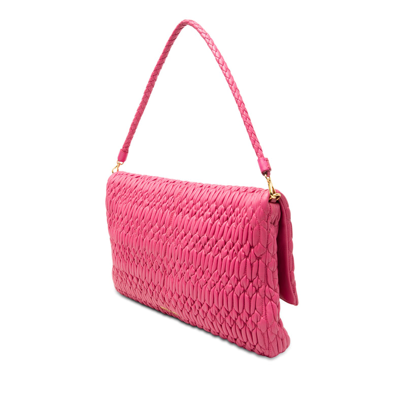 Matelasse Nappa Crystal Chain Satchel - Image 2