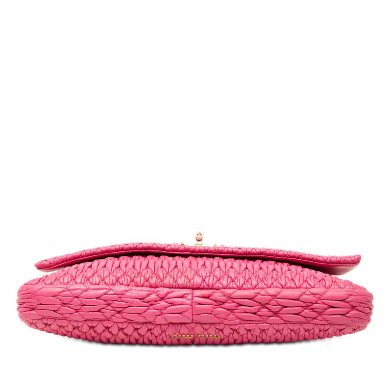 Matelasse Nappa Crystal Chain Satchel - Image 3