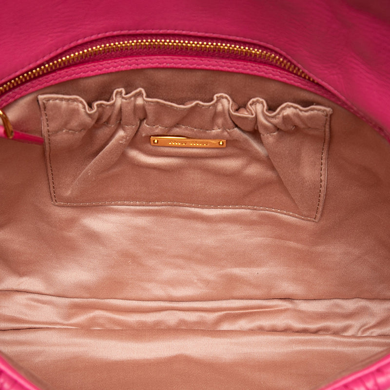 Matelasse Nappa Crystal Chain Satchel - Image 4