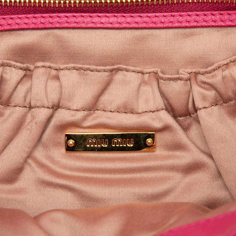 Matelasse Nappa Crystal Chain Satchel - Image 5