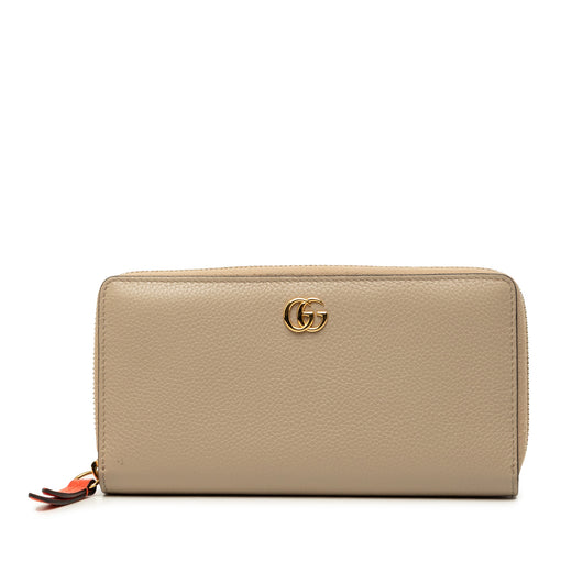 GG Marmont Calfskin Zip Around Wallet - Image 1