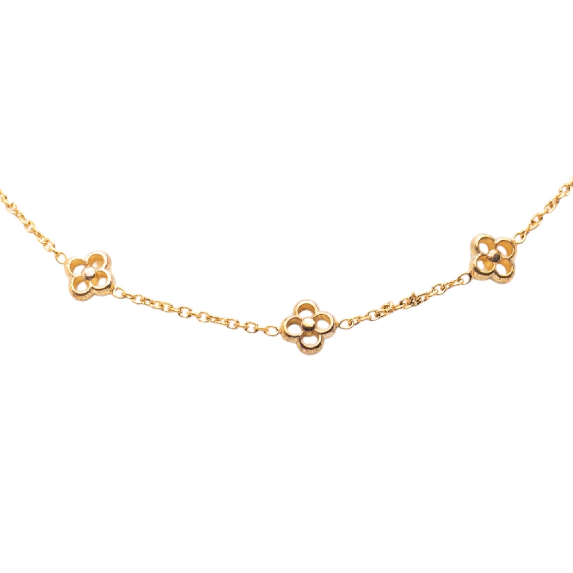 Gold Plated Flower Full Necklace - Image 2