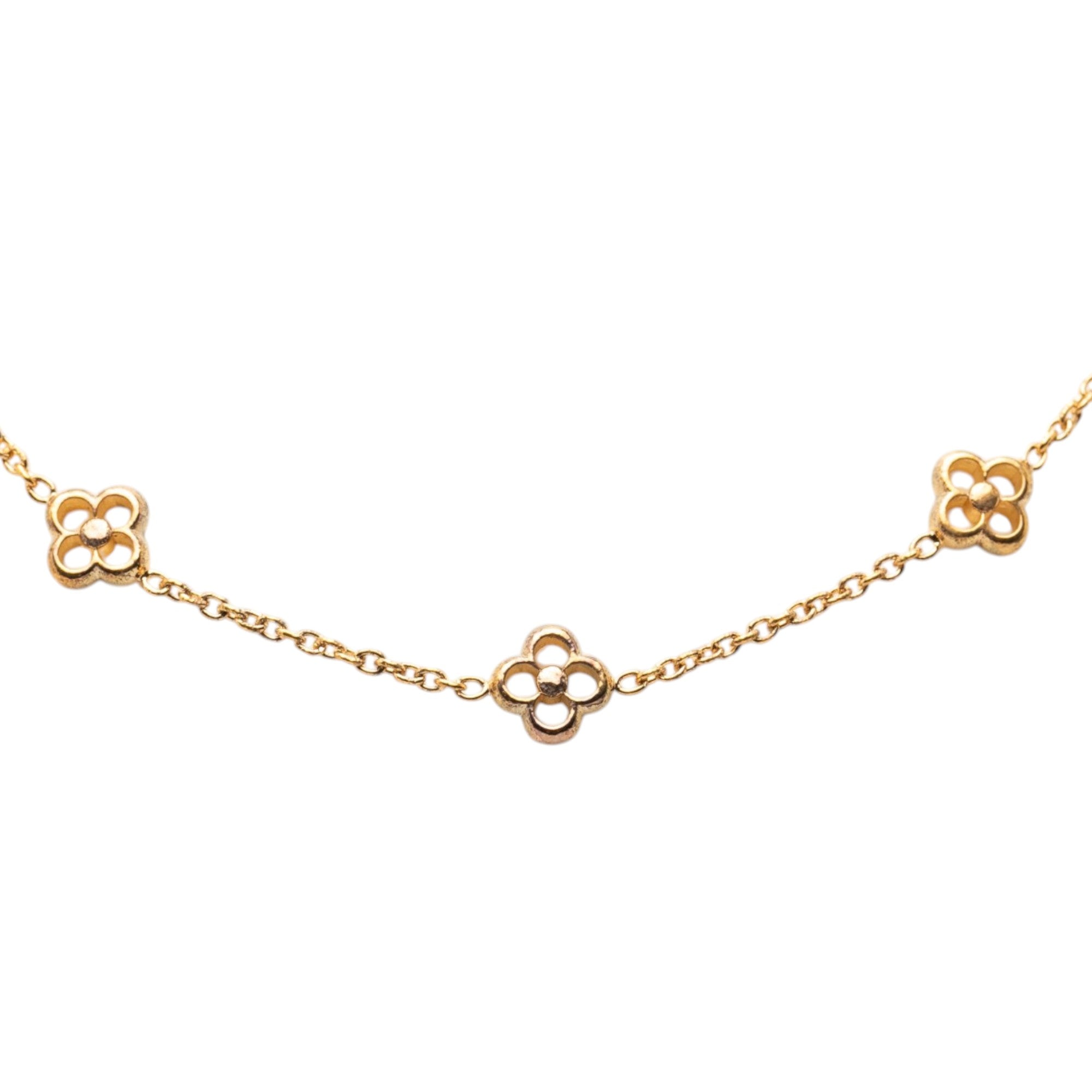 Gold Plated Flower Full Necklace - Image 3