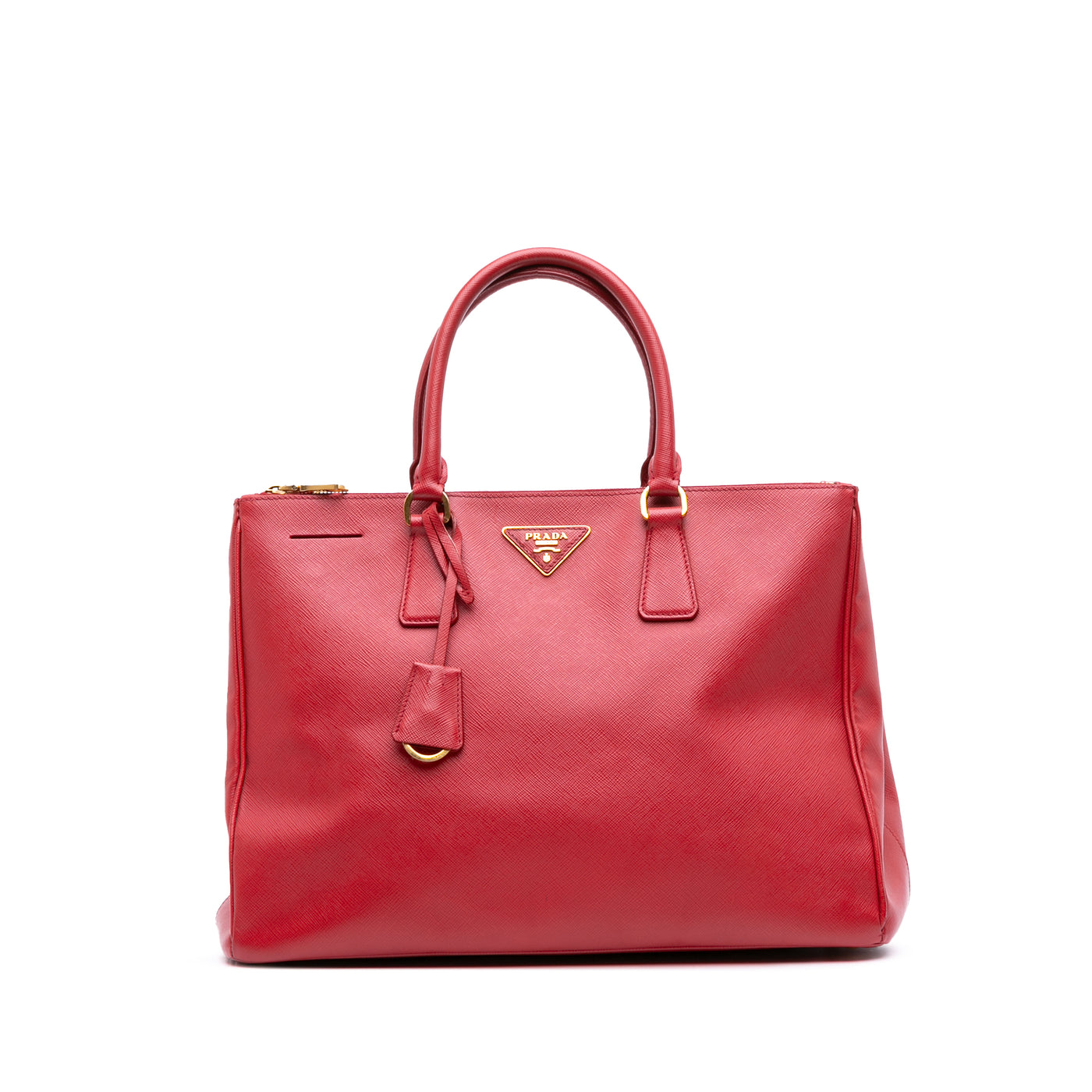 Large Saffiano Lux Galleria Double Zip Satchel - Image 1