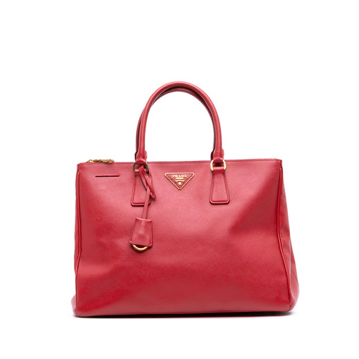 Large Saffiano Lux Galleria Double Zip Satchel - Image 1