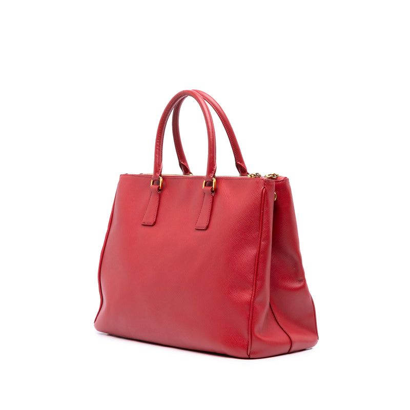 Large Saffiano Lux Galleria Double Zip Satchel - Image 2