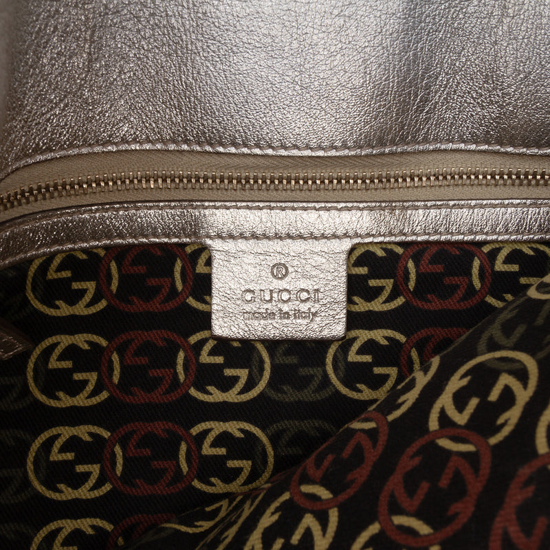 Medium Metallic Calfskin Britt Tassel Flap Shoulder Bag - Image 5