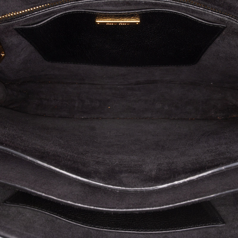 Printed Goatskin Madras Top Handle Bag - Image 4