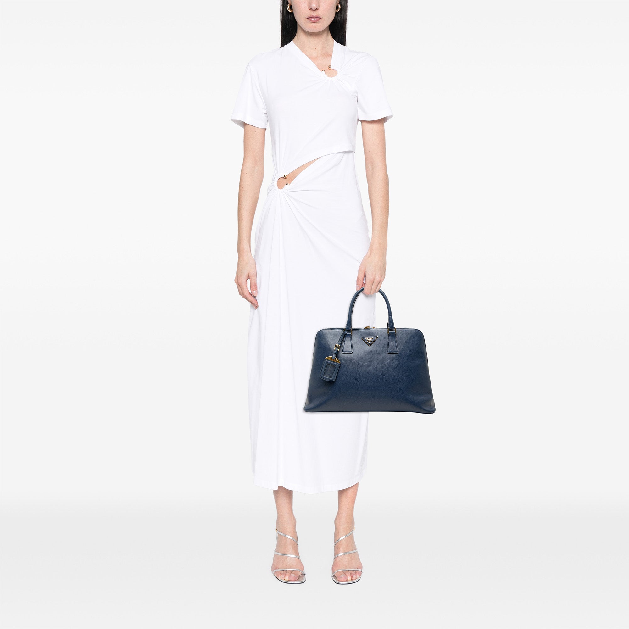 Large Saffiano Lux Promenade Satchel - Image 6