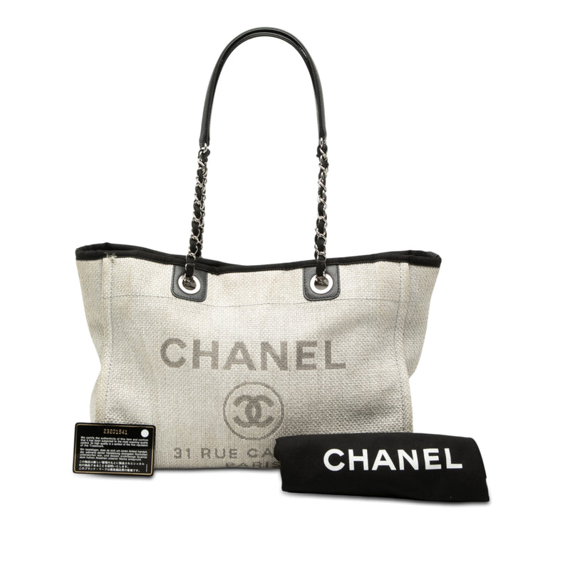 Small Canvas Deauville Tote - Image 8