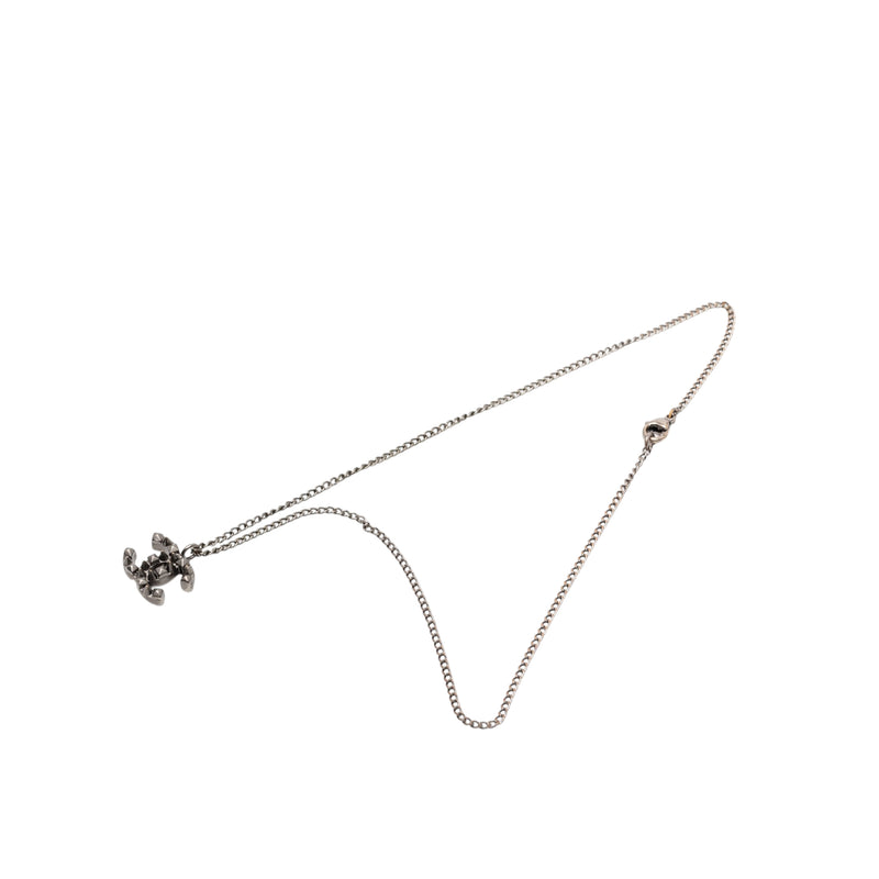 CC Plated Brass Spike Pendant Necklace