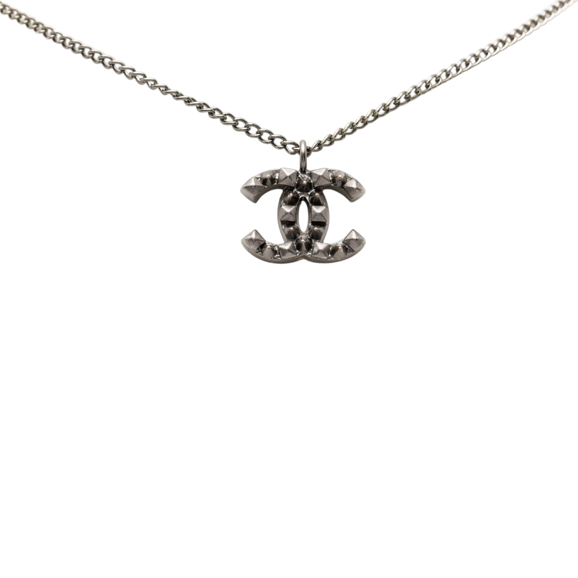 CC Plated Brass Spike Pendant Necklace - Image 2