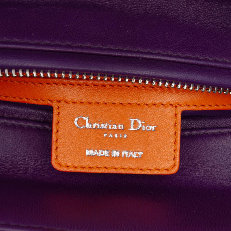 Medium Tricolor Lambskin Cannage Lady Dior - Image 5
