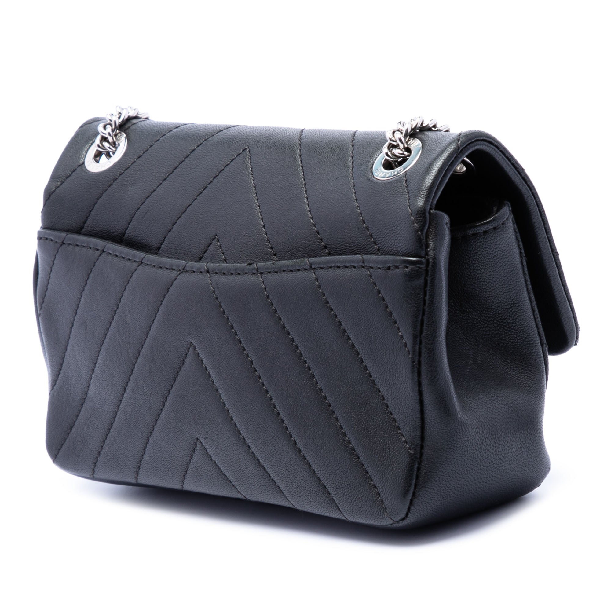 Mini CC Chevron Calfskin Single Flap - Image 2
