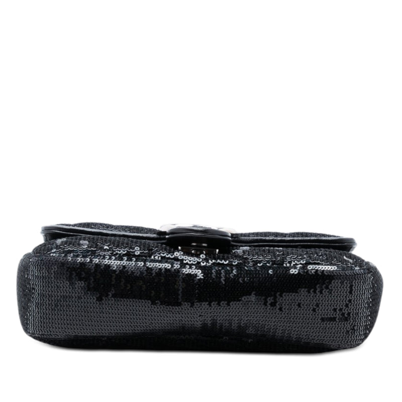 Small GG Marmont Matelasse Diagonal Sequin and Leather Torchon Shoulder Bag - Image 3