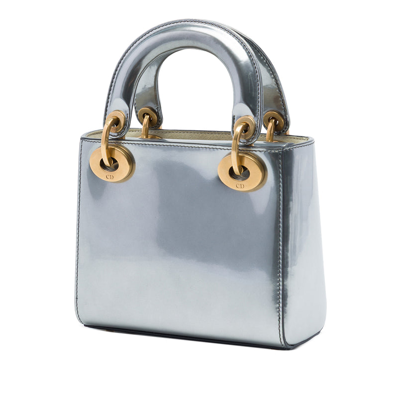 Mini Metallic Patent Lady Dior - Image 2