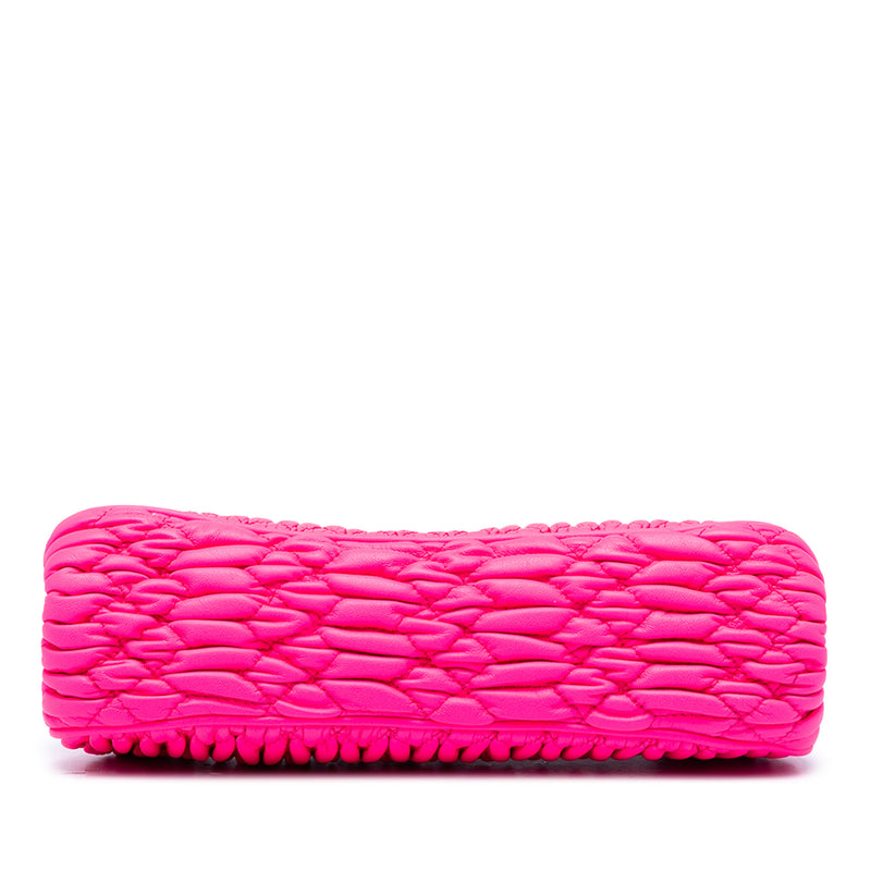 Matelasse Nappa Kiss Lock Frame Clutch - Image 3
