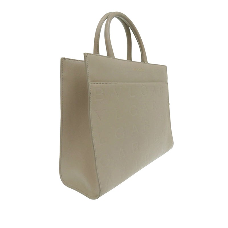 Embossed Leather Logo Infinitum Tote - Image 2
