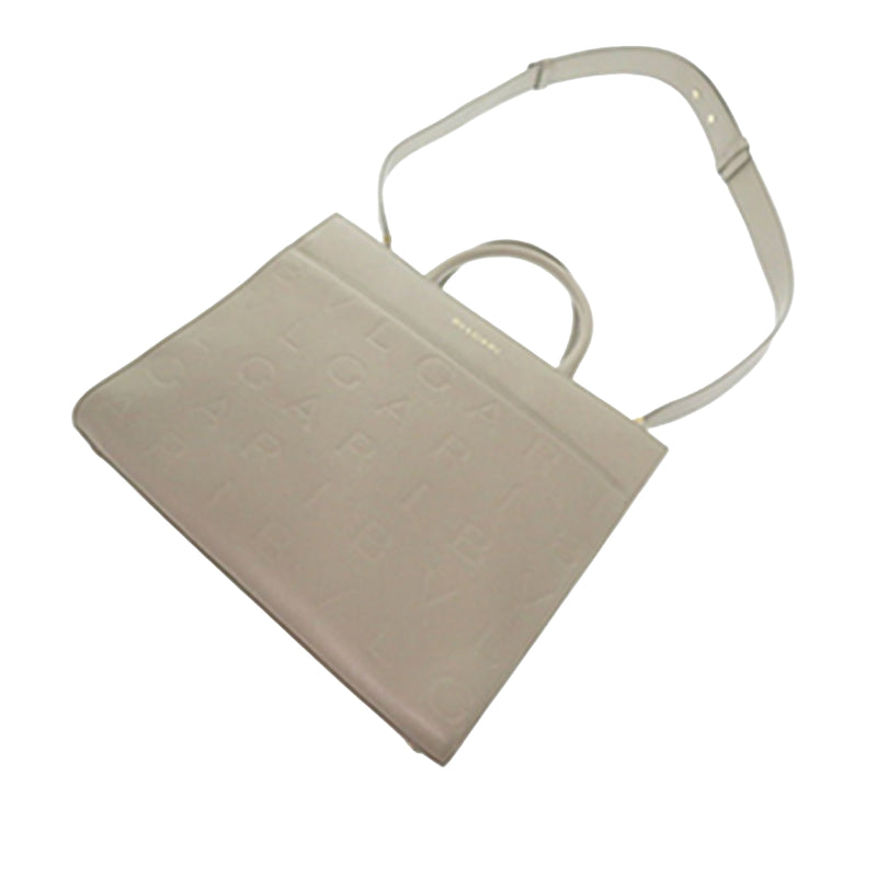 Embossed Leather Logo Infinitum Tote - Image 25