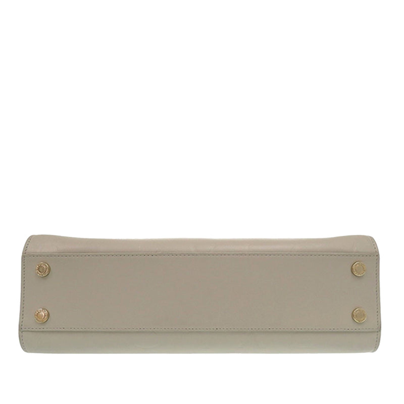 Embossed Leather Logo Infinitum Tote - Image 4