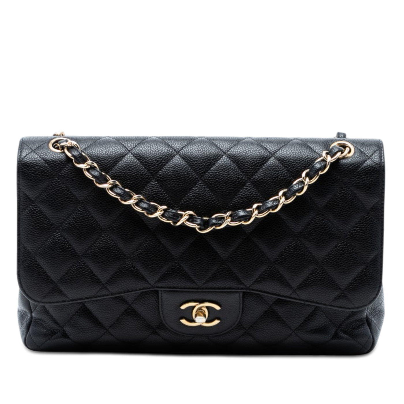 Jumbo Classic Caviar Double Flap - Image 1