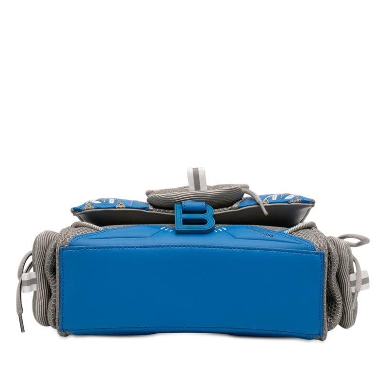 Small Faux Leather and Mesh Sneakerhead Top Handle Bag - Image 3