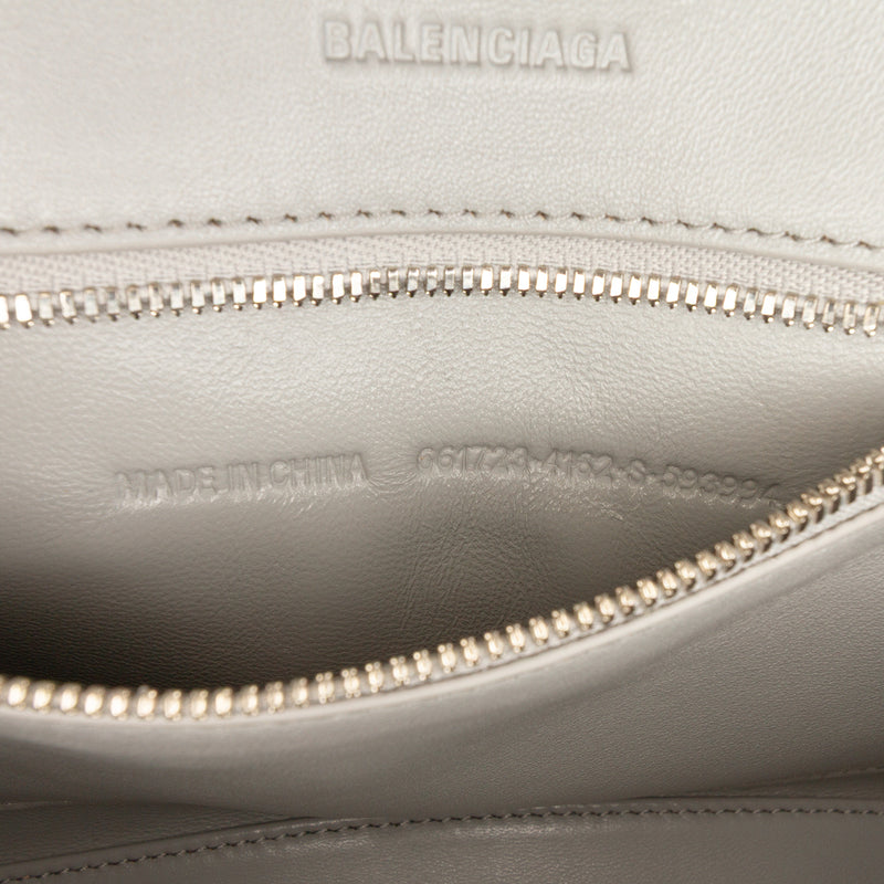 Small Faux Leather and Mesh Sneakerhead Top Handle Bag - Image 6