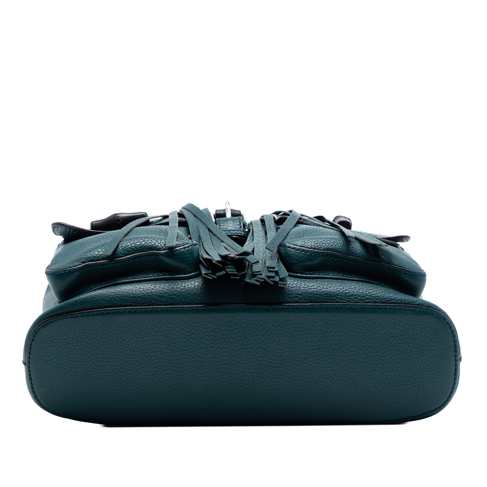 Leather Bamboo Tassel Backpack - Image 3