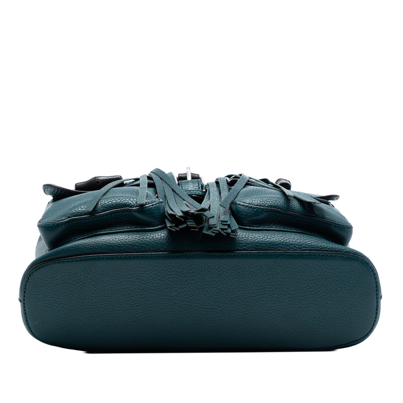 Leather Bamboo Tassel Backpack - Image 3