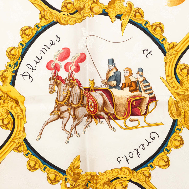 Plumes et Grelots Silk Scarf 90 - Image 3