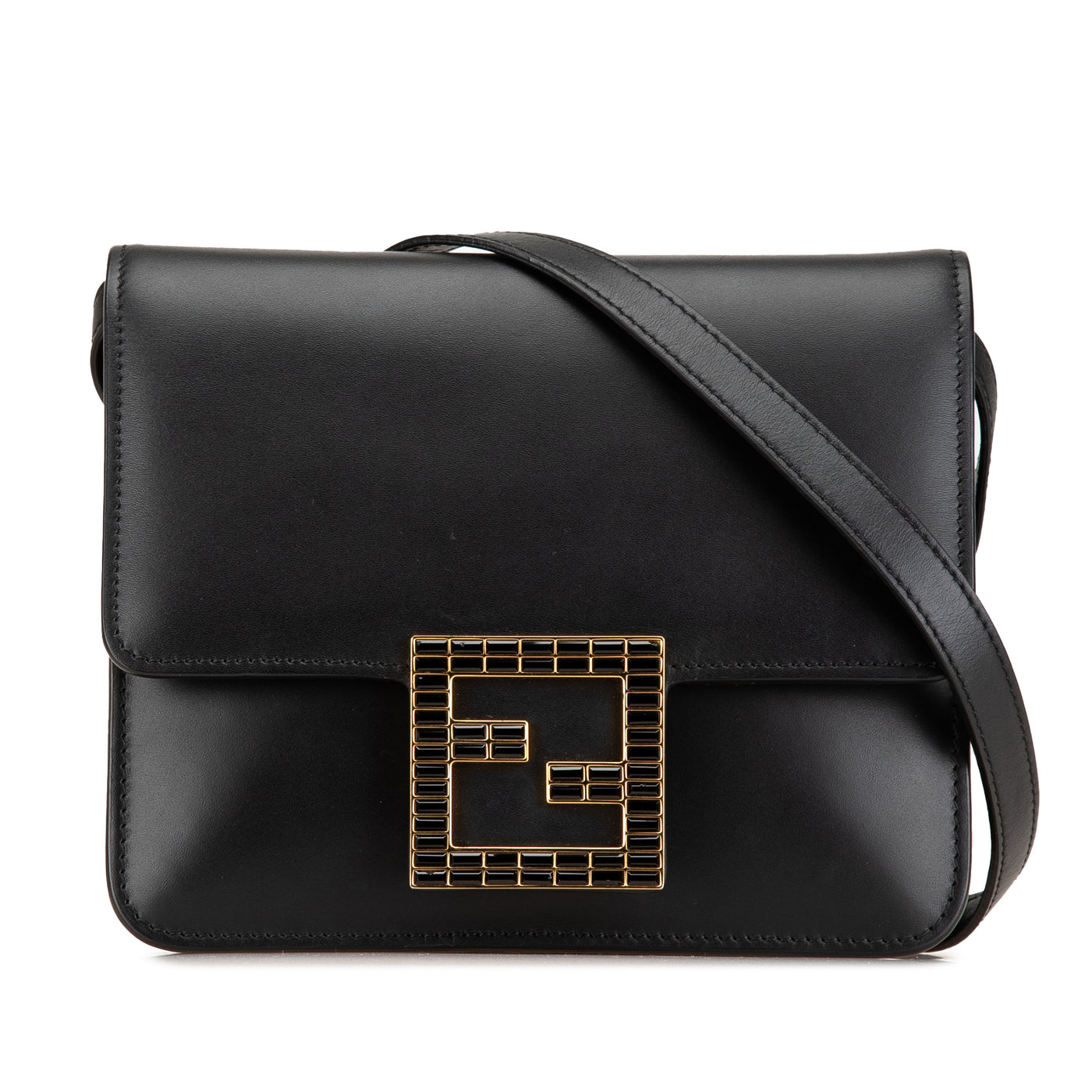 Leather Crystal Fab Crossbody - Image 1