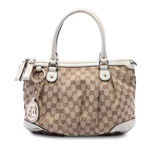 GG Canvas Sukey Satchel - Image 1