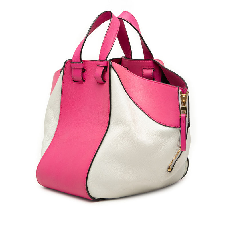 Small Bicolor Calfskin Hammock Bag - Image 2