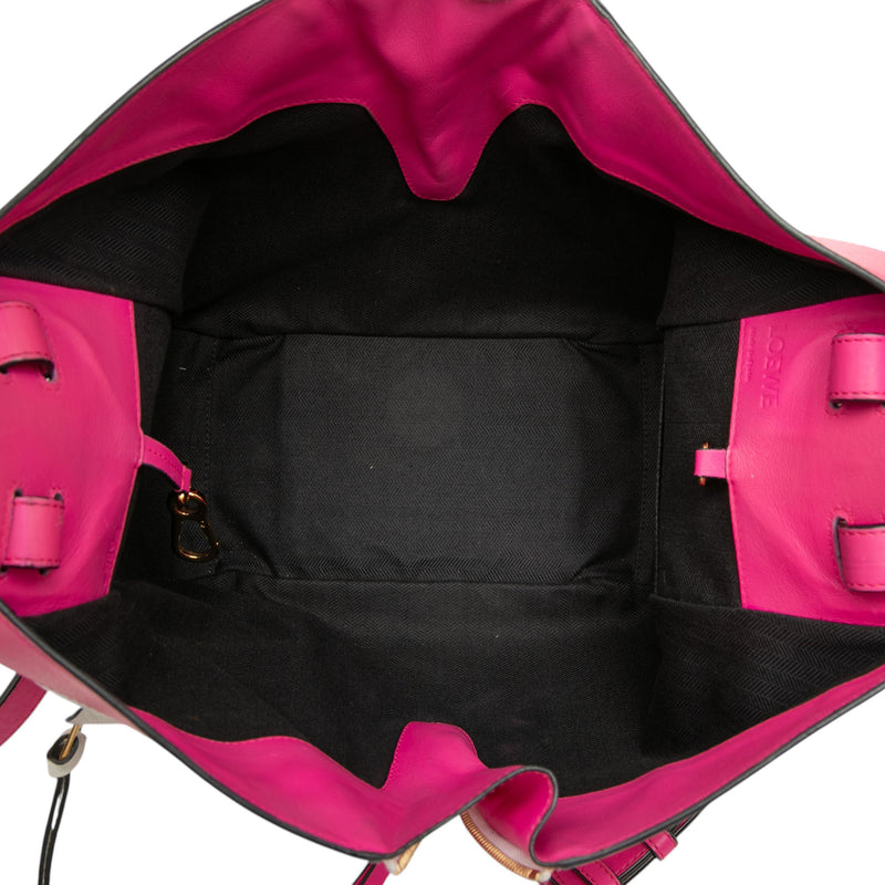 Small Bicolor Calfskin Hammock Bag - Image 4